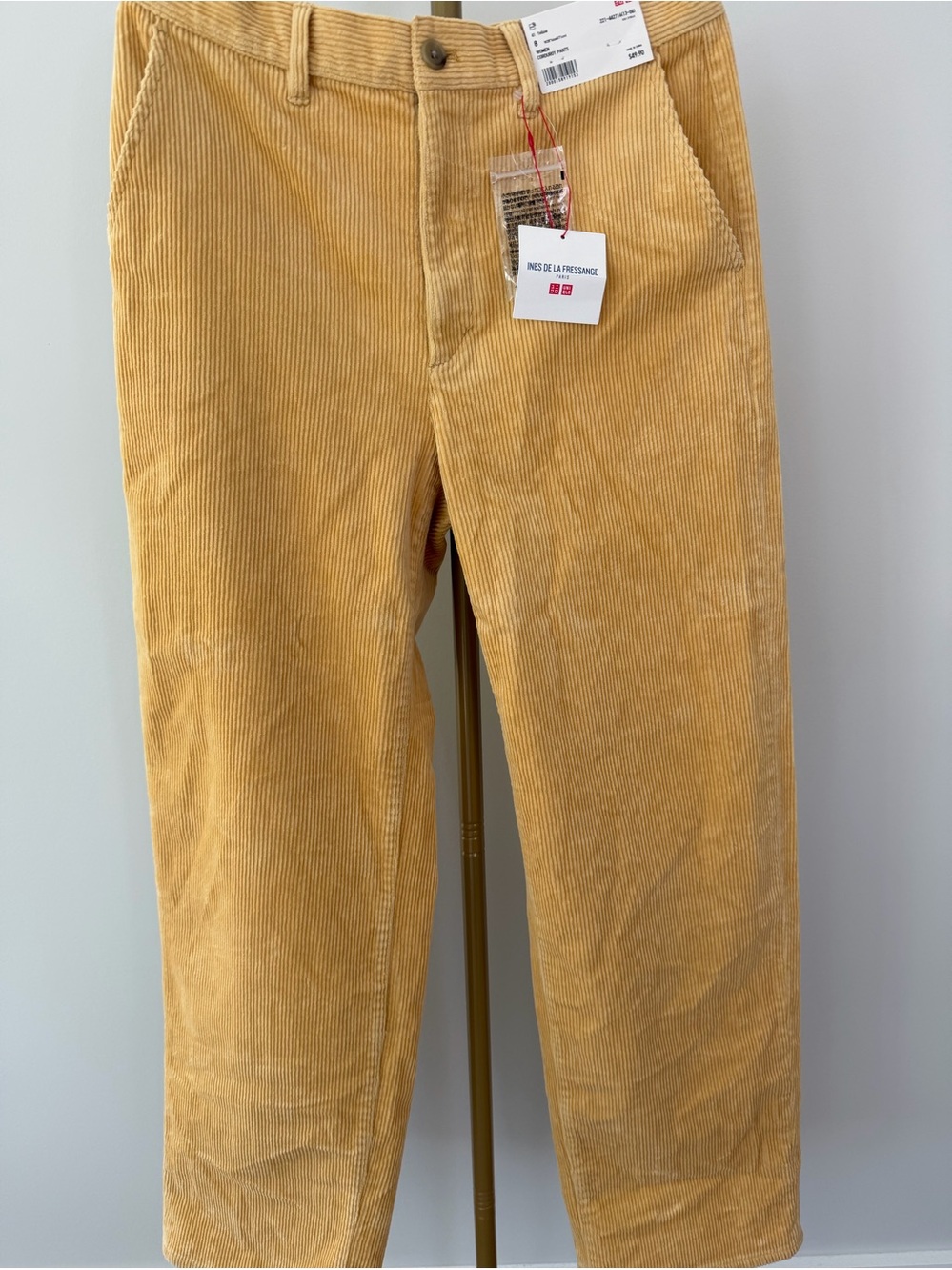 UNIQLO X Ines de la Fressange Women’s Wide-Wale Corduroy Pants-NWT-size 8